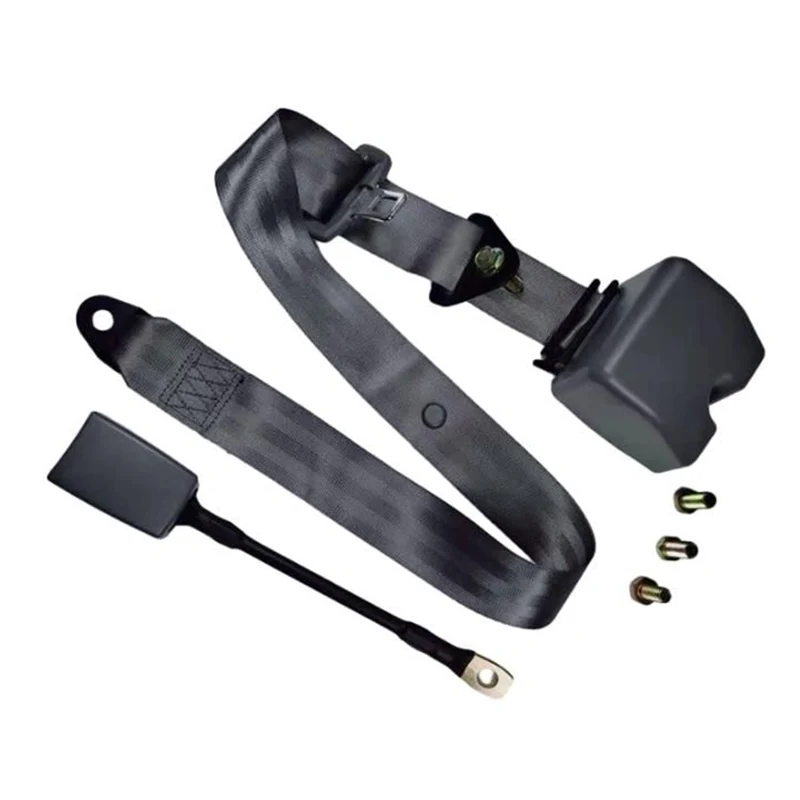 Quais são os três pontos de fivela do cinto de segurança?